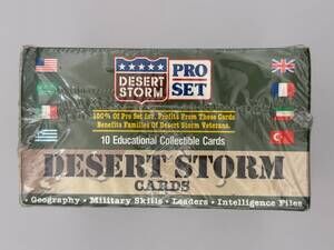 1991 Desert Storm Pro Set Trading Cards 2 Box Lot Gulf War Military Collectible